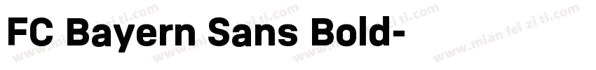 FC Bayern Sans Bold字体转换